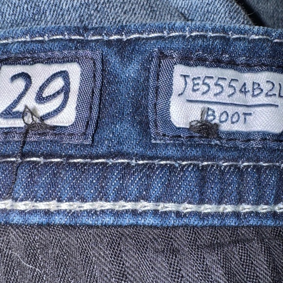 Miss Me Easy Boot Jeans Size 29 Rhinestone Pocket Bootcut Denim - Picture 5 of 7